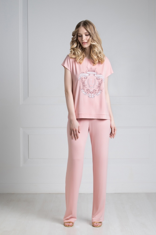 Купить Женская пижама из вискозы с брюками Laete (Россия) (51547-2) винтернет-магазине Paloma-Family