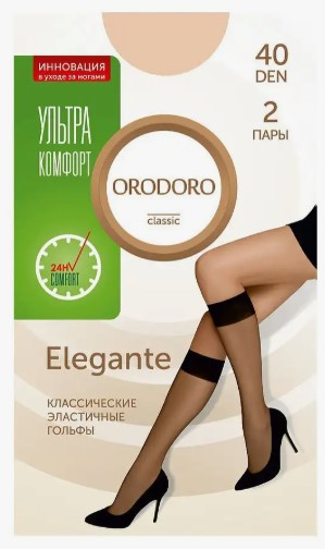 гольфы женские orodoro elegante 40 den (россия) (od-elegante-40) Orodoro (Россия)
